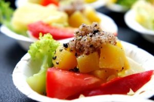 Summer Fruits Salad boat snack