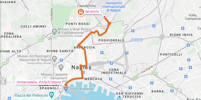 Getting From Naples Airport to Naples Port