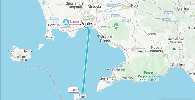 Getting from Naples to Capri