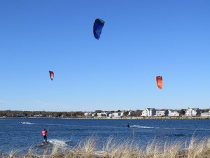 People doing water sport in Cape Cod