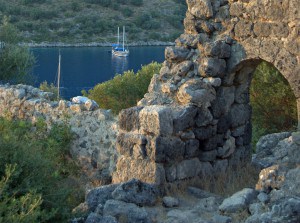 Ancient ruins in the Gulf of Fethyie