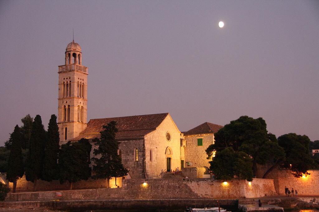 View on monuments in Hvar