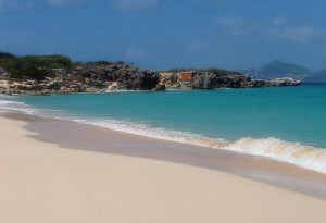 Leeward island beach