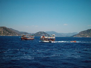 Boats on the water in MARMARIS GULF