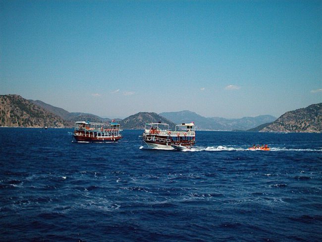Boats on the water in MARMARIS GULF