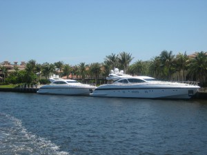 Boats on the water in Miami