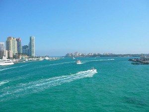 View on Miami sea