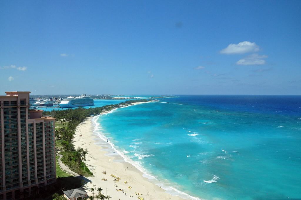 View on beach in Nassau