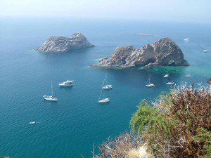 View on Palmarola coast
