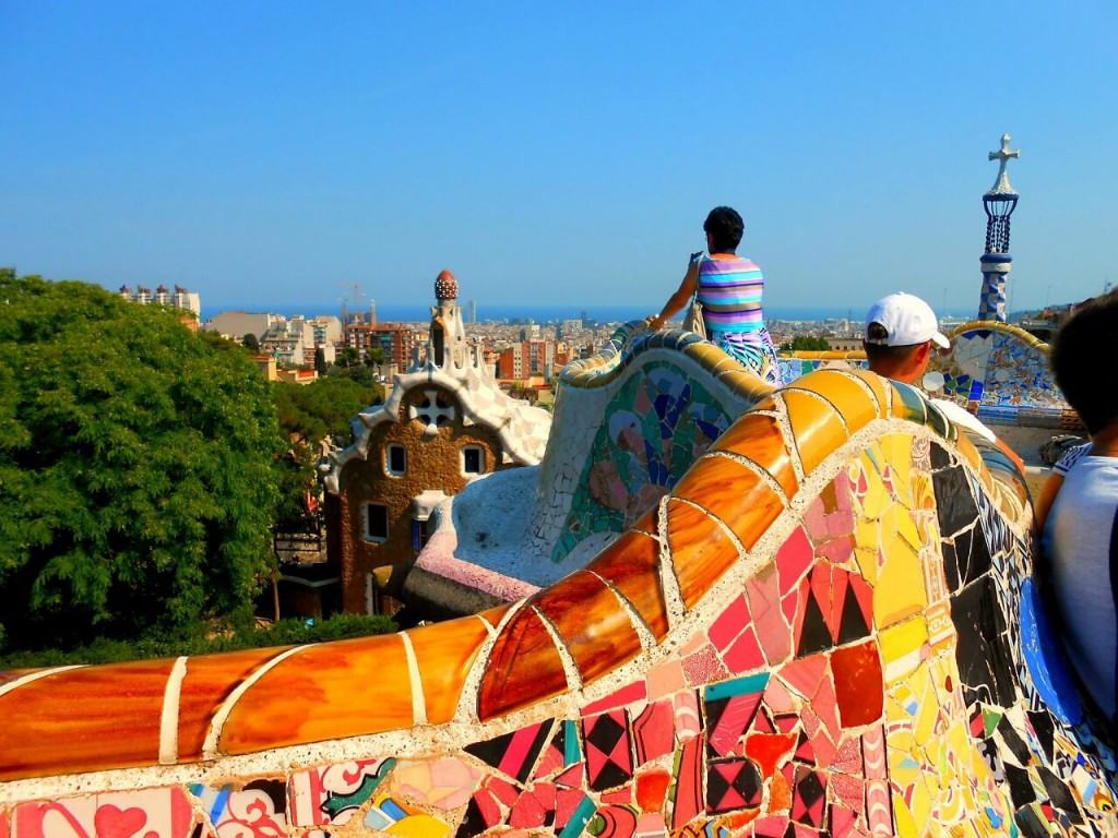 View from the monument in Barcelona