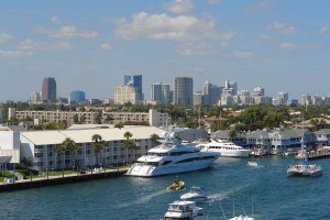 Boats in Fort Lauderdale port