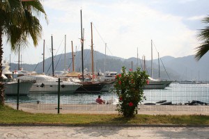 Boats in the port of Gocek