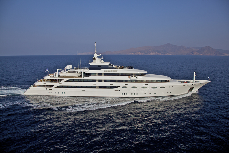 luxury yacht in greece