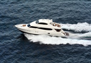 power boat on the water