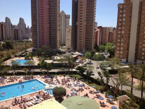 View on a hotel
