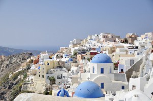 White houses in Greece