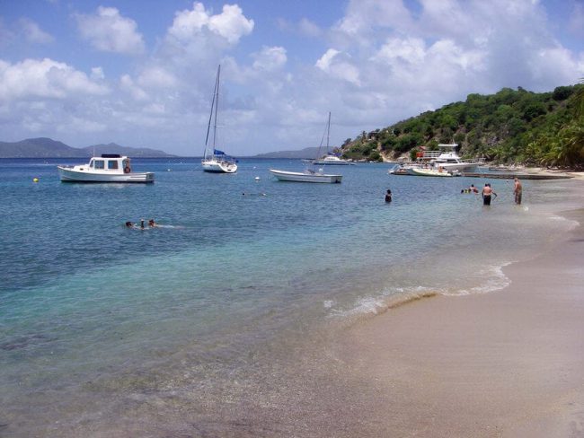 Boats in Cooper Island