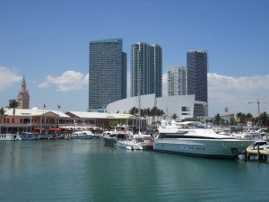 Boats in Miami port