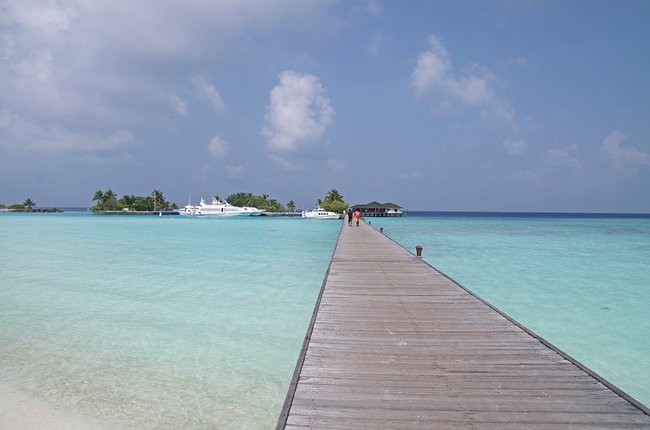 Boats in the paradise island