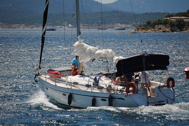 Group of people on a sailing trip