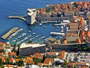 View on Dubrovnik port