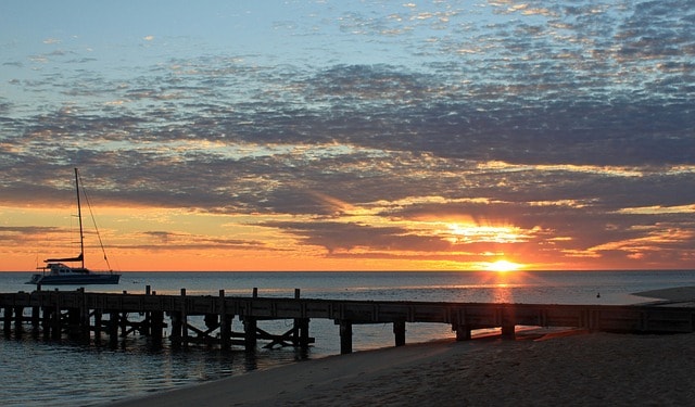 View on Australia sunset