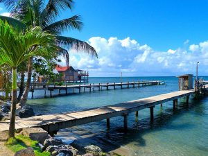 Bridge on the Honduras waters