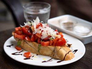 Salad on bread