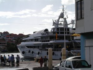 Private yacht in St BArt's
