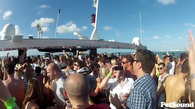 Dance party on a boat