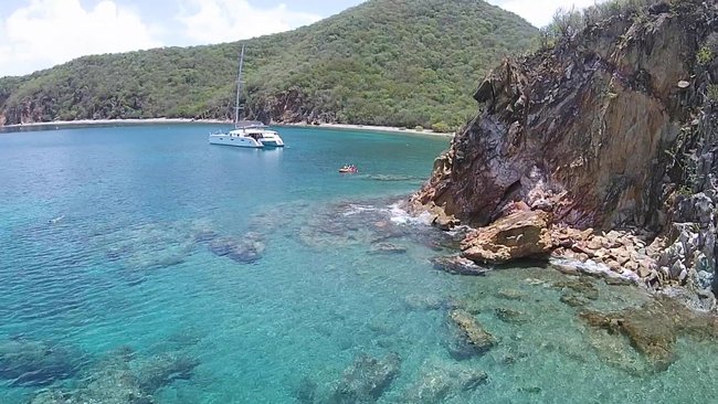 View on Norman Island Coast