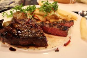 Steak on a plate