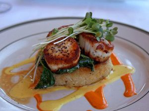 Escalope on a plate