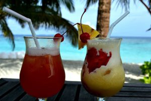 Cocktails on the beach