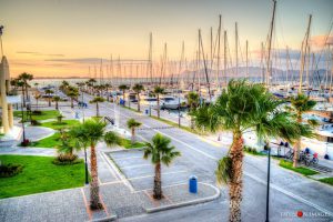Boats in Kos marina Greece