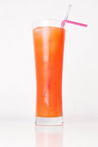 Mount Gay Mango Surprise drink in a glass