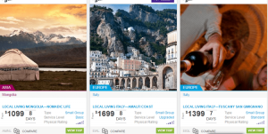 Examples of land tours