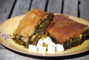 Greek cuisine on a plate
