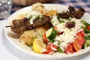 Mediterranean food on a plate