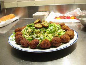 Falafel on a plate