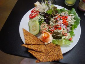 Mediterranean food on a plate