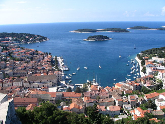 Hvar town in Croatia