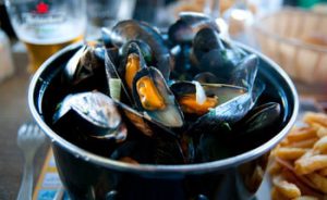 Mussels on a plate