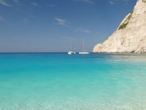 Boats on the water in Greece