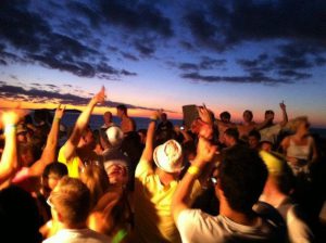 Night party on a boat