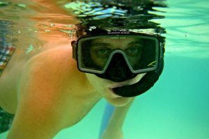 Dark Silicone Snorkel Mask