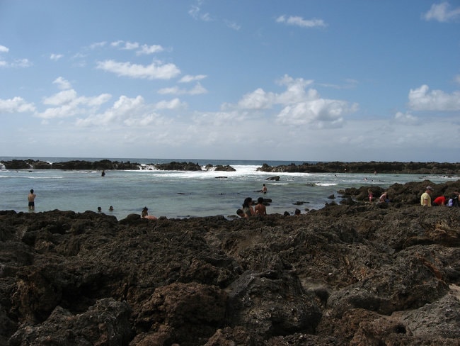 Shark Cove in Oahu