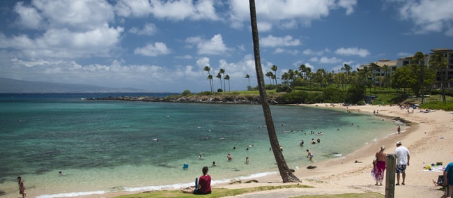 Kapalua snorkeling beach in Maui