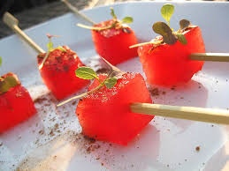 Watermelon on Stick snack for boating