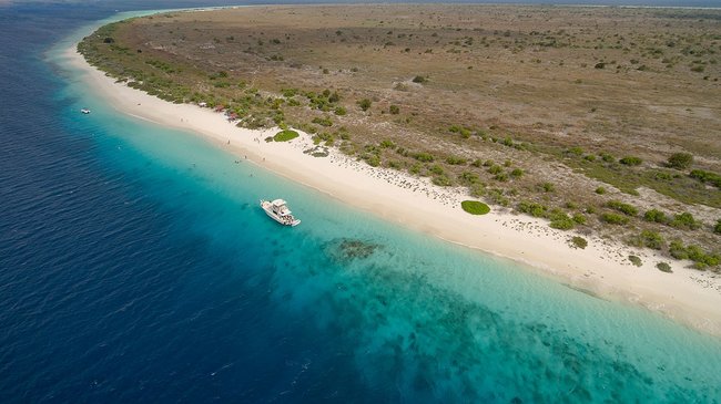 Bonaire snorkeling beach in the Caribbean